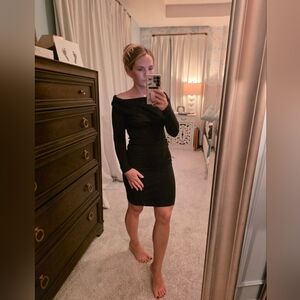 Zara Black Cowl Neck Dress
